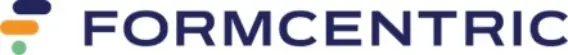 Logo of FormCentric, featuring a modern design with stacked colored circles above the text in bold letters.
