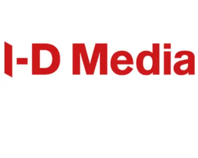Text displaying 'I-D Media' in bold red font on a plain background.