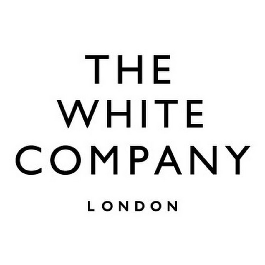 Logo of The White Company, featuring bold black text on a white background, with 'LONDON' in smaller letters below.
