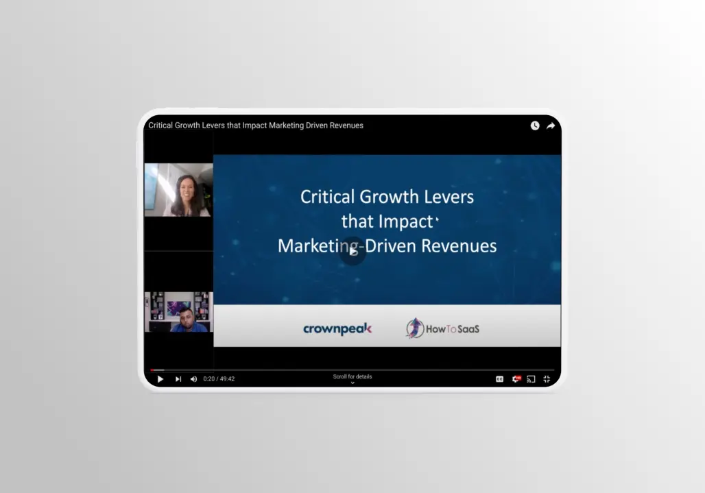 Critical Growth Levers that Impact Marketing-Driven Revenues