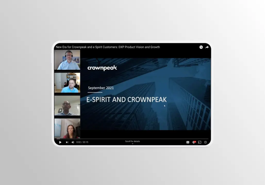New Era for Crownpeak and e-Spirit
