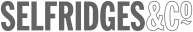 The image features the logo of Selfridges & Co., a prominent retail brand, displayed in bold, modern typography.
